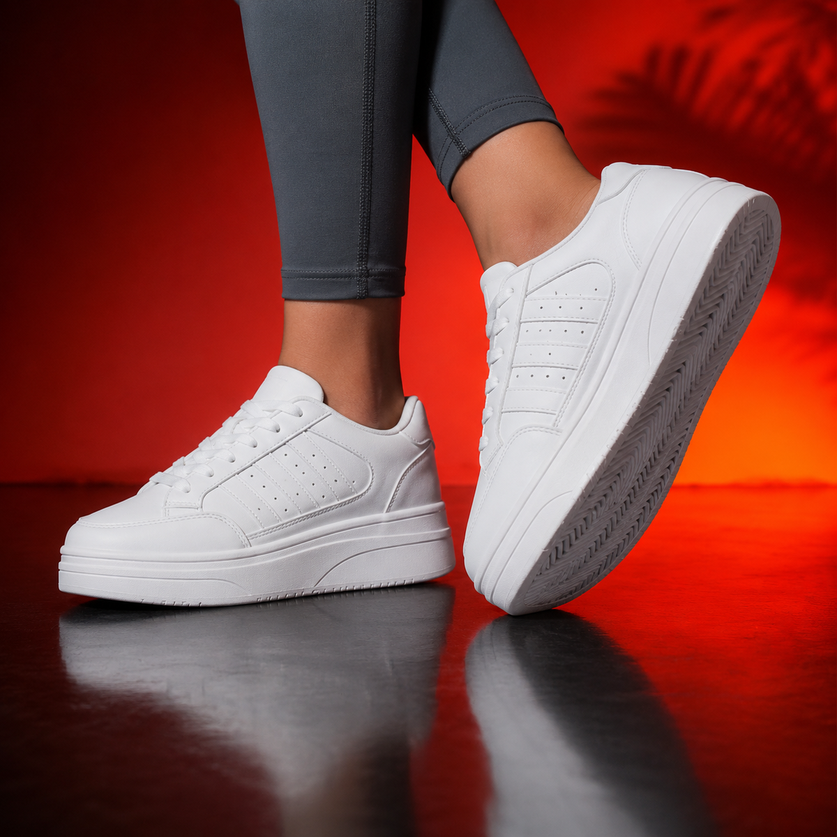 Baskets Femme Élégance – Confort & Style au Quotidien ✨ Blanc